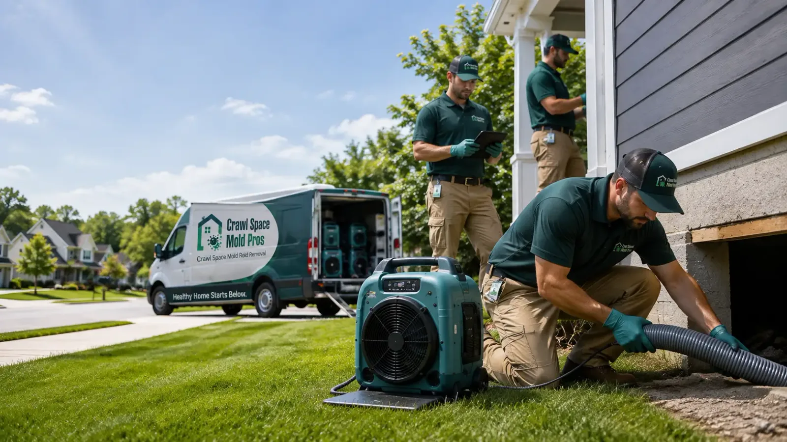 Crawl Space Mold Removal in Etna, OH